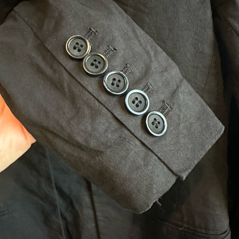 Theory Isita Crunch Open Front Linen Blend Blazer… - image 8